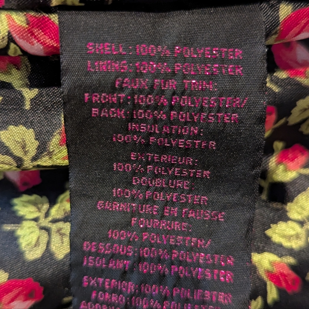 BETSEY JOHNSON Black Belted Soft Shell Jacket Size XL - Picture 11 of 11